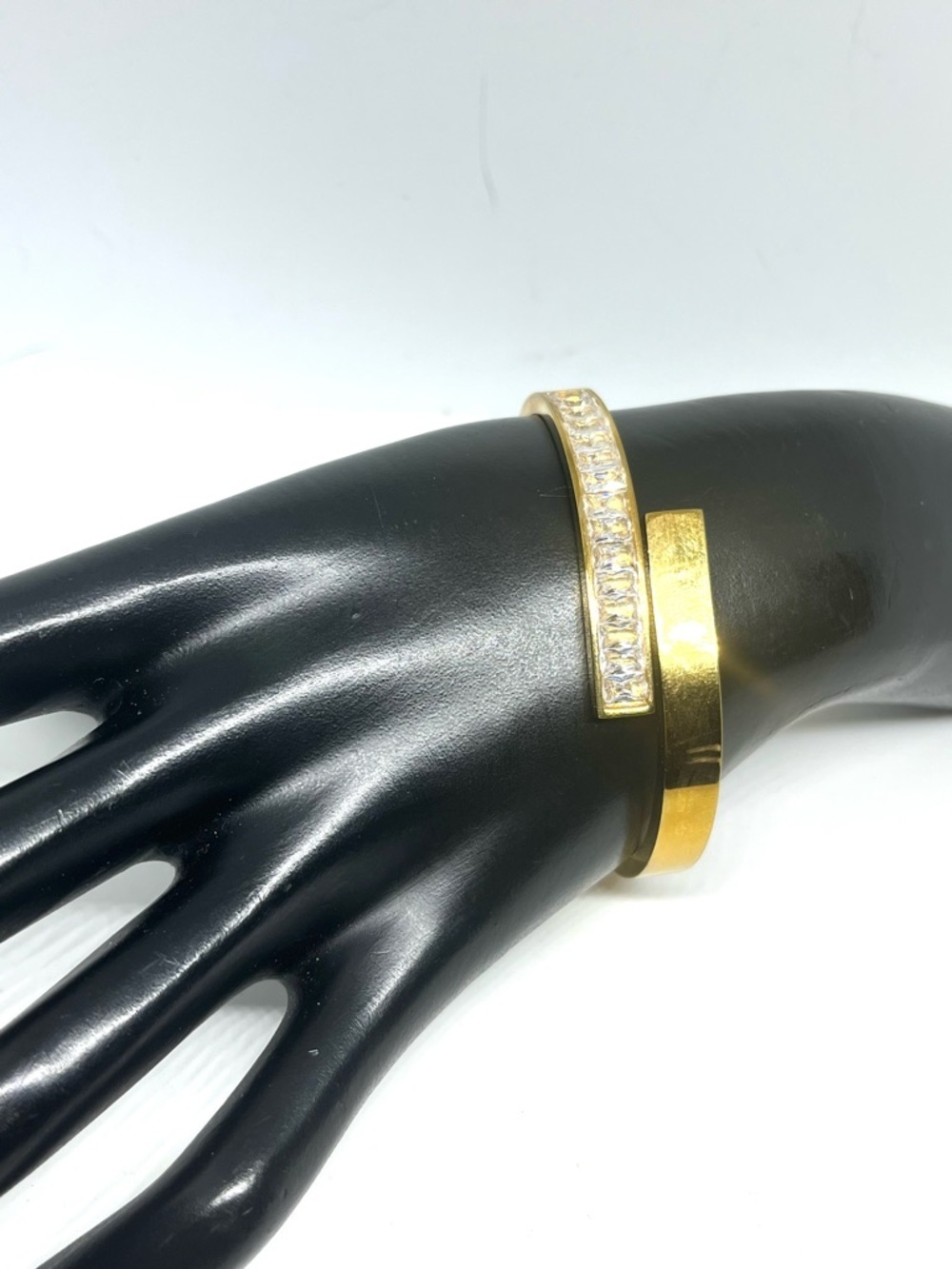 Gold Crystal Cuff Bracelet